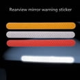 thumbnail image 5 of Walbest 2 Pieces Reflective Car Stickers Set Rearview Mirror Reflective Warning Stickers Car Side Reflective Stickers Car Handle Protectors and Handle Paint Scratch Films for Car Safety (Green), 5 of 7