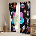 thumbnail image 3 of jejeloiu Letter B Monogrammed Black Out Curtains,Boys Ball Games Curtains Pack of 2 (42x63 Each) For Girls Kids, 3 of 6