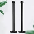 thumbnail image 3 of OUNONA  2 Pcs Shelf Industrial Outdoor Supports Brackets Braces Black, 3 of 8