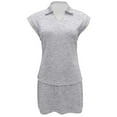 thumbnail image 3 of Women's Skirt Suit Athletic Set Short Sleeve Collared Top Comfortable Tennis Outfit Spring Summer Fall Casual Wear Machine Washable, 3 of 4