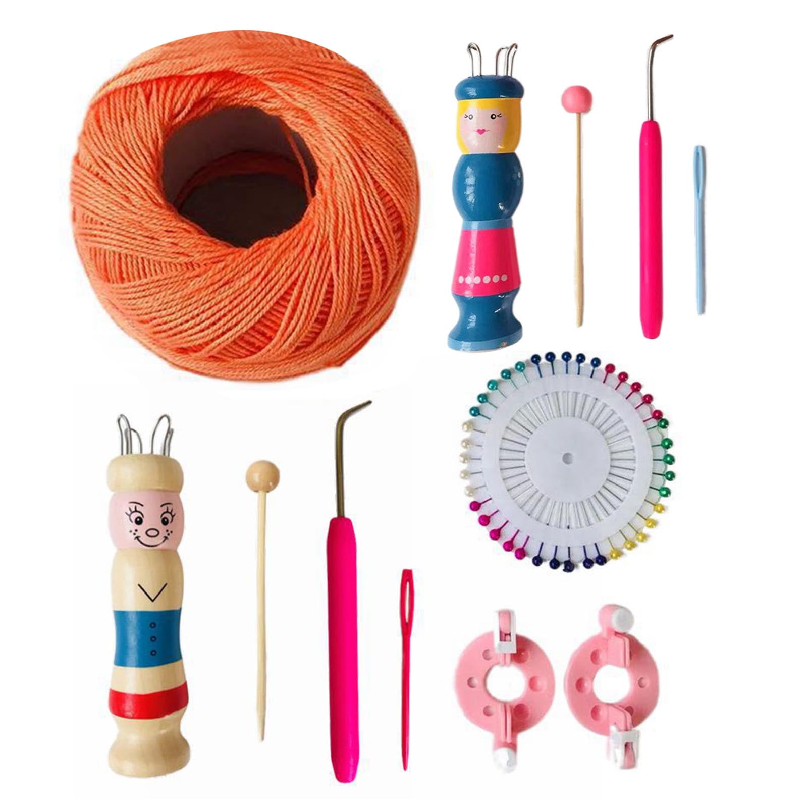 Craft Tools Crochet French Yarn Wool Rope Knit Knitter Spool Loom Maker T 