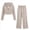 Khaki, variant on AherBiu Toddler Kids Teen Girls 2 Piece Outfits Long Sleeve 2 in 1 Pullover Hoodie with Straight Leg Yoga Pants Sets Loungewear Sweatsuits(1-2Years,Pink)