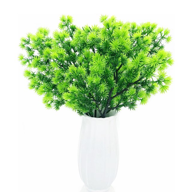 4 piezas de plantas artificiales para exteriores, plantas artificiales en macetas, plantas falsas, plantas artificiales realistas verdes para el hogar, la oficina, el escritorio de la casa,