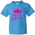 thumbnail image 3 of Inktastic Nap Queen, Crown, Stars - Pink Purple Youth T-Shirt, 3 of 5