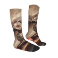thumbnail image 3 of Fotbe Vintage Floral Vase With Books print Women's Men's Novelty Crew Socks Cotton Socks Knee High Socks for Walking,Running,Nurses,Pregnancy, 3 of 8