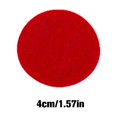 thumbnail image 4 of Qarigey 20 piezas de almohadilla de tela redonda DIY artesanía hecha a mano parche básico Color sólido Manual ropa accesorios de joyería Ropa, zapatos y accesorios Miscelánea Rojo 4cm Qarigey AP015634-12, 4 of 6