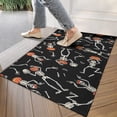 thumbnail image 4 of Skeleton Pumpkin Halloween Pattern Door Rugs,Washable Non Slip Door Mats Indoor,Decorative Door Mats,Entry Mat Indoor for Entrance,Bedroom,Kitchen,Bathroom,17"x30", 4 of 6
