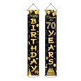 thumbnail image 1 of Birthday Couplet Door Hanging Banner Home Party Background Decoration Sign  70 Years Old, 1 of 9