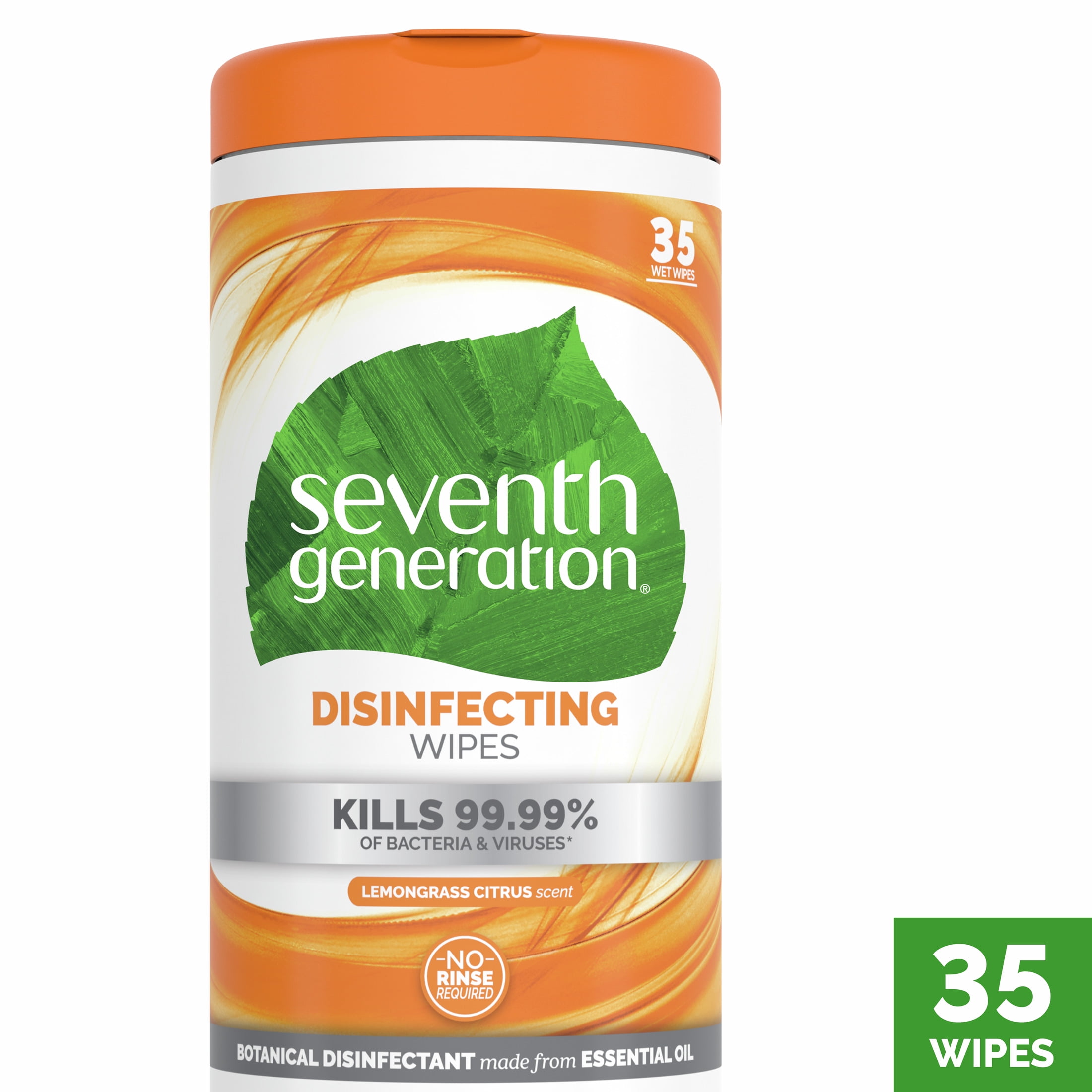 Seventh Generation disnfctng wips Lemongrass Citrus 35 count