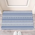 thumbnail image 4 of Black Outdoor Rug 17x30in, Boho Linen Quick Absorbent Rug Moroccan Front Door Mat,3D Print Area Rug Throw Carpet for Layered Porch Entryway Kitchen,Front Door Decor, 4 of 6