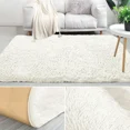 thumbnail image 4 of IR Imperial Rooms Solid Shaggy Rug 8X10ft Modern Area Rug for Living Bed Room Fluffy Soft Carpet Faux Fur Rug White, 4 of 10