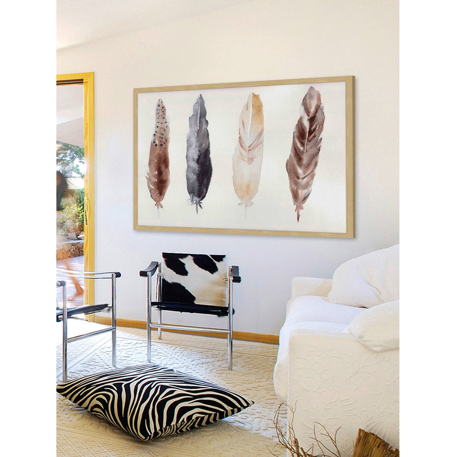 "Feathers" Framed Painting Print