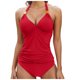 thumbnail image 1 of MKLEKYY Trajes De Baño Mujer 2 Piezas 2023 Women Bikini Set Leaf Printed Sleeveless Two Piece Beach Wear Hot Sexy Swimwears Tankinis Set, 1 of 6
