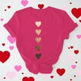 thumbnail image 2 of BLVB T-Shirts de la Saint-Valentin pour Femmes Cœur Mignon T-Shirts Graphiques Décontractés Col Rond Manches Courtes Hauts Cadeaux Tee pour Elle, 2 of 7