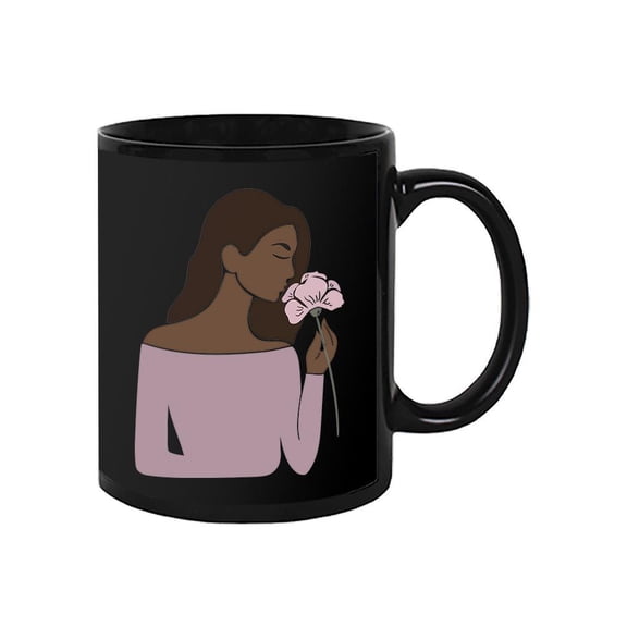 Smelling A Rose Mug - Image by Shutterstock,
