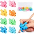 thumbnail image 1 of wqlpp-- Pencil Grippers for Kids Handwriting, Pencil Grip for Toddlers 2-4 Years, Pencil Helper for Kids Learning to Write,Pencil Holder Trainer Writing aid Elementary Teaching Tools, 1 of 4