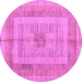 thumbnail image 1 of Ahgly Company Indoor Round Abstract Purple Modern Area Rugs, 8' Round, 1 of 4
