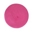 thumbnail image 4 of DLAPL Wool Beret Hat for Women Solid Color Classic French Style Beret Cap (Hot Pink), 4 of 5