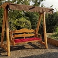 thumbnail image 6 of Waterproof Indoor Outdoor Garden Bench Seat Cushions,Thicken Patio Bench Soft Rocking Chairs Pad Lounger Seat for Porch Wicker Loveseat Settee (19.68x39.37in,Red), 6 of 8