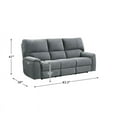 thumbnail image 6 of Pemberly Row Power Double Reclining Sofa with Power Headrest in Charcoal, 6 of 7