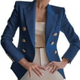 thumbnail image 3 of Ogiraw Clearance Womens Tops Women'S Blazers & Suit Jackets Women'S Office Slimming Pure Color Fashion Casual Suit Short Jacket Temperament Elegant Formal Jacket Jacket S-3XL, 3 of 5