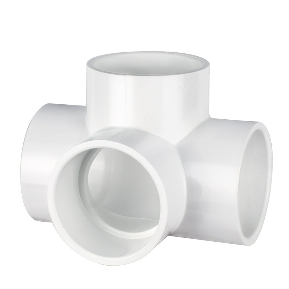 4 way L/T 2" Utility Grade 4 Way PVC Fitting