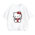 thumbnail image 3 of Camiseta de Hello Kitty, ropa para niños, camisetas de manga corta, ropa de calle, jersey, conjuntos de ropa para bebés, tops casuales, 3 of 5