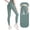 Turquoise, variant on HAOYUNL Workout Leggings for Women High Waisted Workout Compression Yoga Shorts Leggings S-XXXL