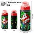 thumbnail image 2 of Real Ghostbusters Kids Insulated Stainless Steel Water Bottle with Straw Vacuum Reusable Leak Proof Water Cup Boys Girls, 2 of 8