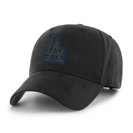 Pewter La Dodgers Baseball - MLB Los Angeles Dodgers Black Mass Basic Adjustable Cap/Hat