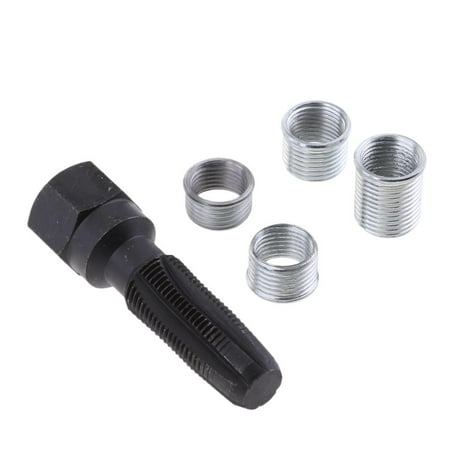 

14mm Spark Plug Cylinder Head Re-thread - Tap Reamer & 4 Inserts