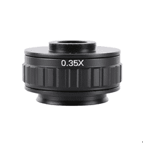 C Mount Adapters Lens 0.35X CCD for Trinocular Stereo Microscope Camera 38MM Interface Increased Field of Vision