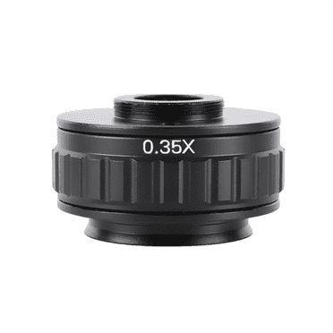 C Mount Adapters Lens 0.35X CCD for Trinocular Stereo Microscope Camera 38MM Interface Increased Field of Vision