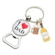 thumbnail image 1 of Llavero con abrebotellas, regalo del día del padre, llavero de Metal, colgante de bolsa para festivales, cumpleaños, regalos de papá de Navidad Estilo F, 1 of 9