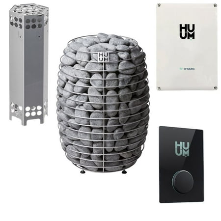 HUUM Hive 18 kW Sauna Heater with UKU WiFi Glass - Sauna Stones & Air Tunnel Included