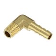 thumbnail image 3 of Brass Hose Barbed Elbow Fitting, 1/4" Barbx1/8" NPT Male 90 Degree, 3 of 6
