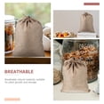 thumbnail image 4 of LOVEVER 6pcs Fruits Vegetable Storage Burlap Bags Burlap Drawstring Sacks Strong Potato Sacks, 4 of 6
