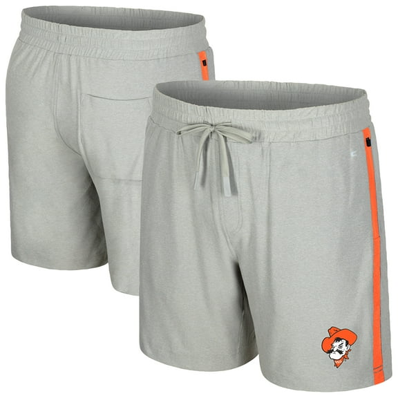 Men's Colosseum Gray Oklahoma State Cowboys Mac Shorts