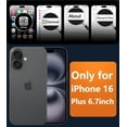 thumbnail image 2 of Funda para iPhone 16 Plus: Magnética, mate, texturizada, delgada, ligera, translúcida, de grado militar, protección contra caídas, parachoques protector resistente, duradero y a prueba de golpes -, 2 of 8