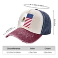 thumbnail image 3 of Men Women America Mexican Flag Distressed Twill Cotton Baseball Cap Vintage Adjustable Dad Hat, 3 of 7