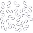 thumbnail image 1 of Elite - Paquete de 150 ganchos en forma de S de acero inoxidable 304 para colgar en cocina, baño, dormitorio y oficina, 27x12x2mm, 1 of 5