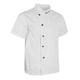 thumbnail image 1 of Unisex Chef Chaquetas Abrigo Mangas Cortas Camisa Cocina Uniformes M Blanco Sunnimix Uniforme de chaqueta de chef, 1 of 8