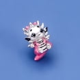 thumbnail image 3 of 925 Sterling Silver Cute Pink Little Dragon Charm for Bracelet Charms Bangle Pendant Jewelry, 3 of 5