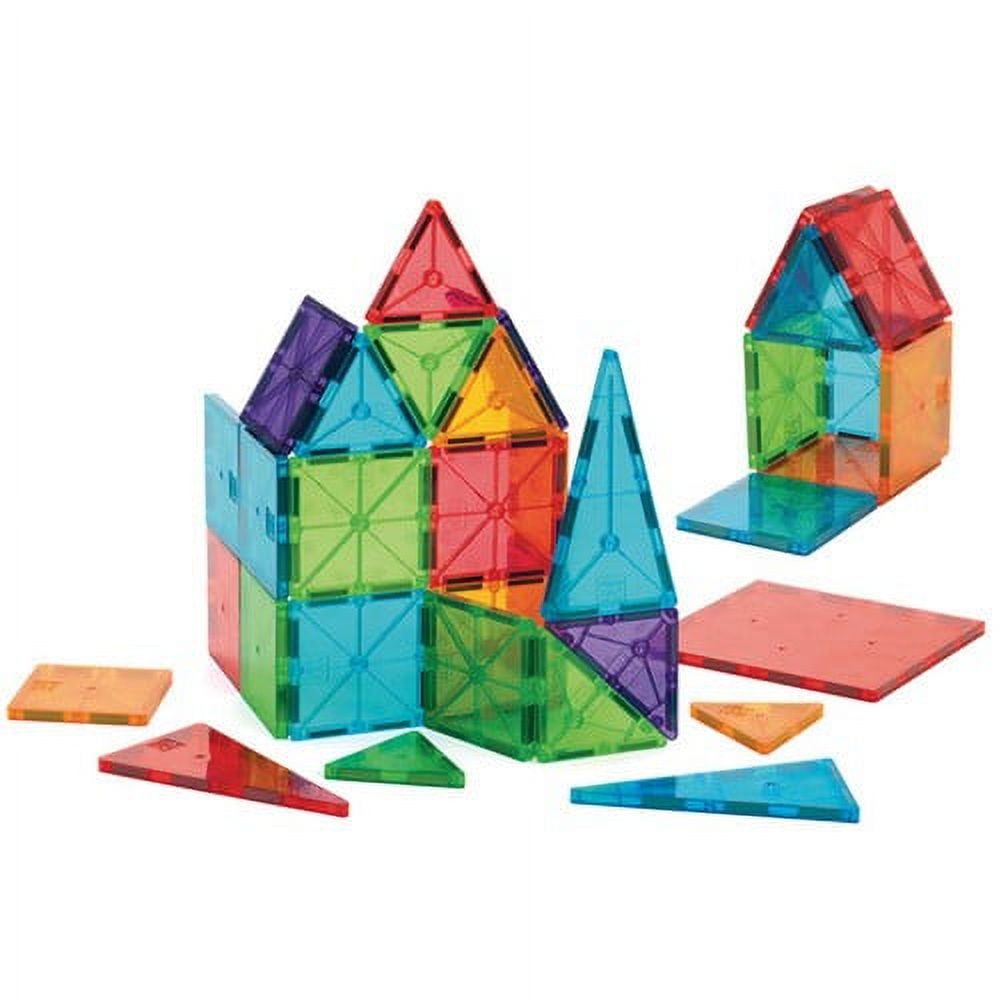 MAGNA-TILES Clear Colors 32-Piece Magnetic Tile Set photo 7