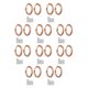 thumbnail image 3 of Pendientes de aro de plata Jumpingount oro rosa 2.5*18mm 10piezas, 3 of 6