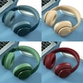 thumbnail image 4 of Comfort Kids Headphones for School,Foldable Stereo Protable Lightweight Wireless Bluetooth with LED Lights,for PC Tablet Phone Travel Listening Music Sport,Red, 4 of 5