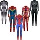 thumbnail image 2 of Mono de superhéroe con estampado Digital para mujer, traje de Cosplay de Spiderman, Iron Man, ajustado, para Halloween Fivean unisex, 2 of 2