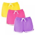 thumbnail image 3 of URMAGIC 3 Pieces Girls Boys Running Athletic Shorts Dance Sport Shorts Summer Workout Shorts for Toddler Kids 2-13 Years, 3 of 11