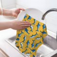 thumbnail image 6 of Sikiie Shark Print Waffle Weave Kitchen Dish Cloth,Super Absorbent Kitchen Dish Towels 16*26 Inches for Dish Rags Washing Dishes, Drying Dishes, 6 of 7