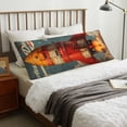 thumbnail image 4 of Rateoe Long Body Pillow Cover, 20x54 Inches Body Pillow Cases, Soft Brushed Microfiber Zipper Design, Rusty Rocket Launch -Pillows Not Included, 4 of 7